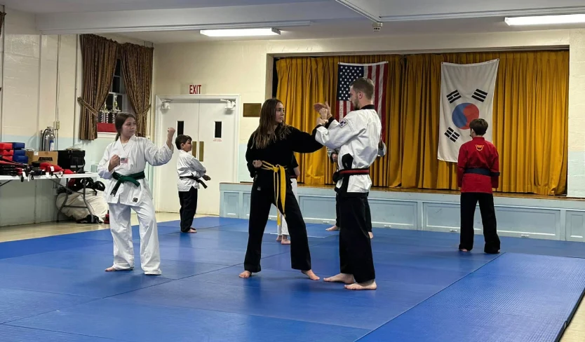 teen practicing martial arts in Broomall, building confidence, focus, and discipline through martial arts training.